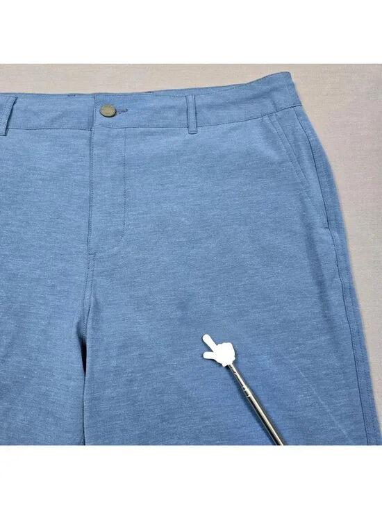 Faherty All Day Shorts Mens 35 Blue 9" - Picture 2 of 5